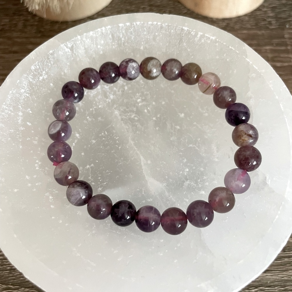 Amethyst crystals bracelet